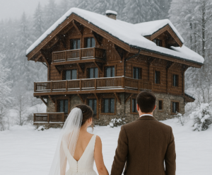 "Accueil invités mariage hiver avec vin chaud et boissons chaudes pendant le cocktail"
