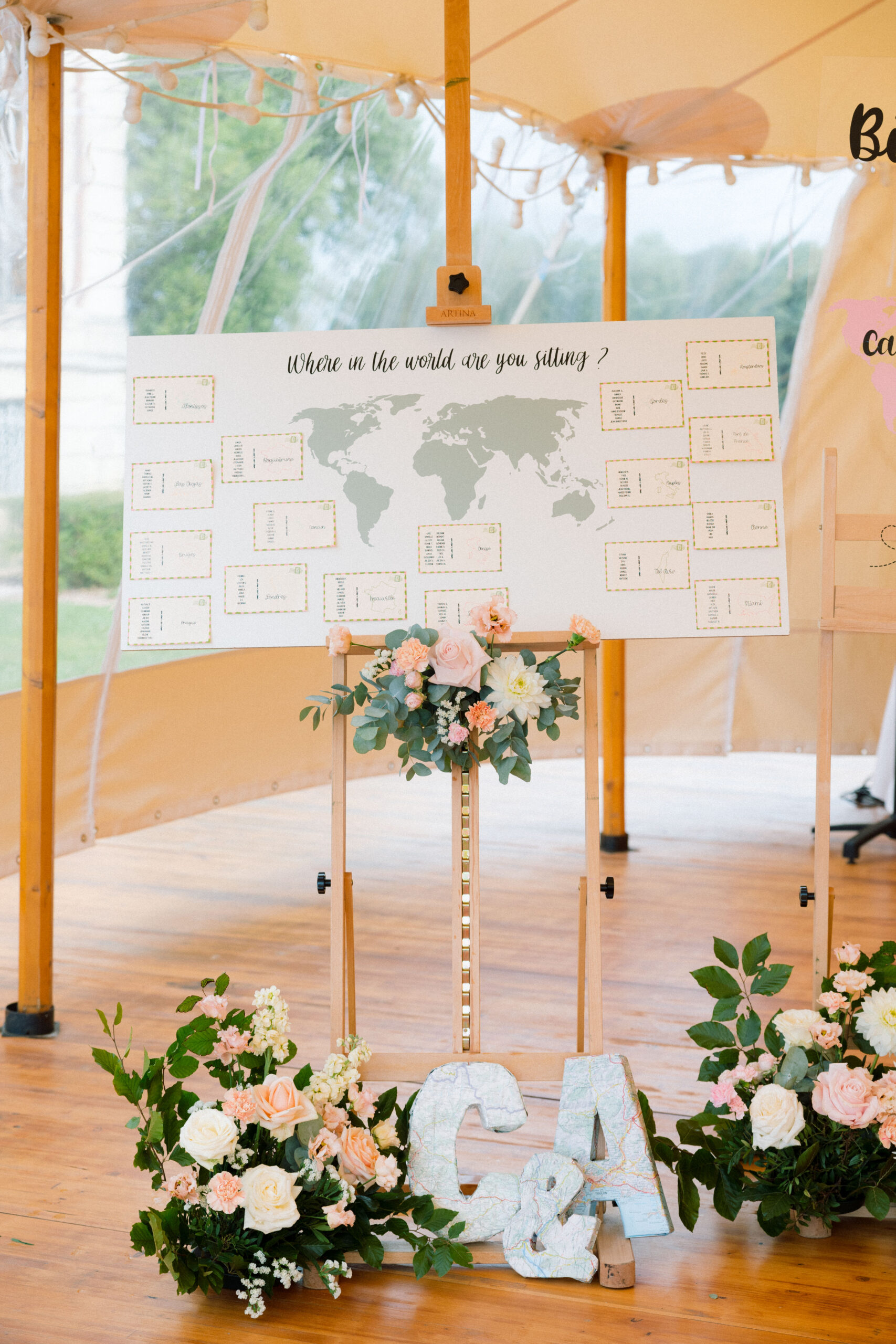 Décoration mariage - plan de table - panneau bienvenue - signalétique Plan de table mariage original encadré, papeterie mariage élégante