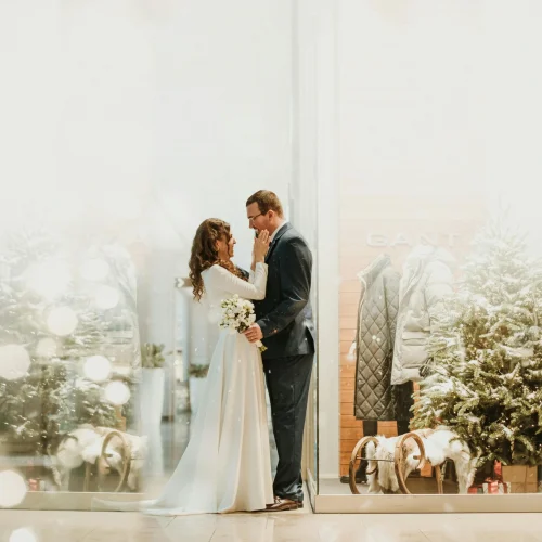 Un Mariage d’hiver chic à la montagne