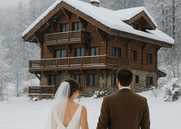 "Accueil invités mariage hiver avec vin chaud et boissons chaudes pendant le cocktail"